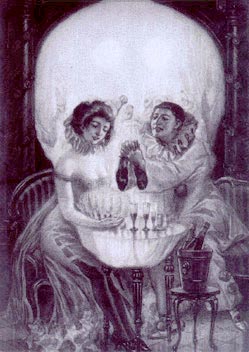 Do you see a couple or a skull?